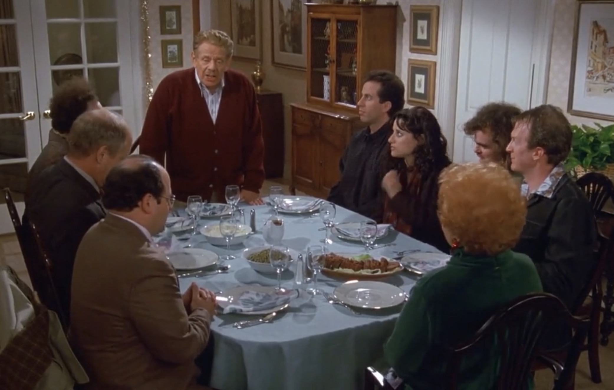 Tracy Letts pointed out that Jerry Stiller's speech at the dining room table was much longer, but they "had to cut it down because we just we couldn't get through it."