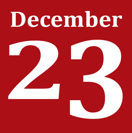 Festivus is celebrated on December 23rd